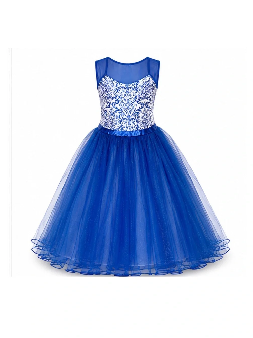 Girls' 2-Dance Costume Holiday Blue Sequin Bundle